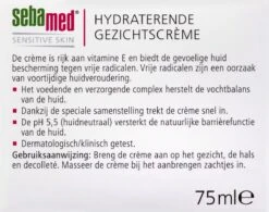 Sebamed Hydraterende Gezichtscrème - Huidverzorging - 75 Ml -Verzorgingsproducten Verkoop 1200x949 2