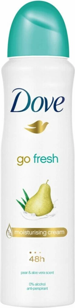 Dove Go Fresh Pear & Aloë Vera Anti-transpirant Deodorant - 6 X 150 Ml - Voordeelverpakking 20 Dove Go Fresh Pear & Aloë Vera Anti-transpirant Deodorant - 6 X 150 Ml - Voordeelverpakking -Verzorgingsproducten Verkoop 294x1200 1