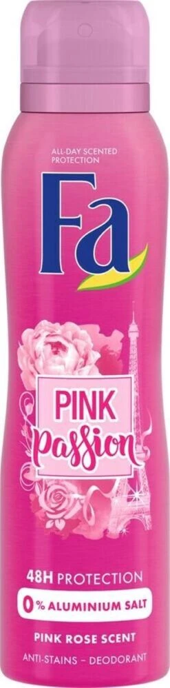 Fa Pink Passion Deo Spray 6x 150ml - Grootverpakking 16 Fa Pink Passion Deo Spray 6x 150ml - Grootverpakking -Verzorgingsproducten Verkoop 297x1200