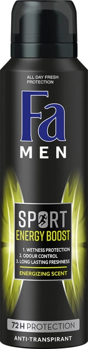 Fa Men Sport Energy Boost Deodorant Spray 6x150ml 8 Fa Men Sport Energy Boost Deodorant Spray 6x150ml - Afbeelding 6