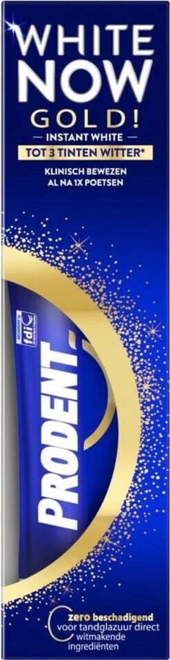 Prodent Tandpasta White Now Gold 75 Ml -Verzorgingsproducten Verkoop 309x1200 19