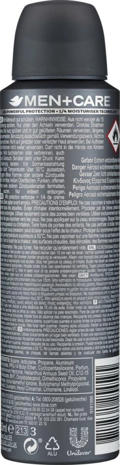 Dove Men+Care Clean Comfort Deodorant Spray - 4x 150ml - Voordeelverpakking -Verzorgingsproducten Verkoop 311x1200 5