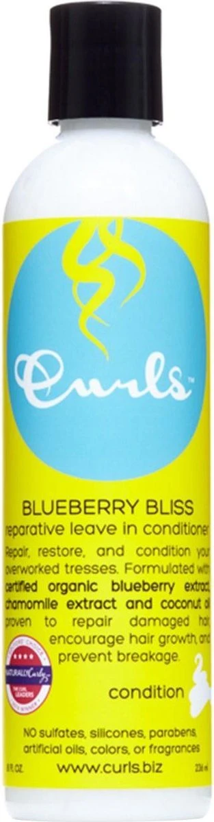 Curls Blueberry Bliss Reparative Leave In Conditioner - 236ml 3 Curls Blueberry Bliss Reparative Leave In Conditioner - 236ml