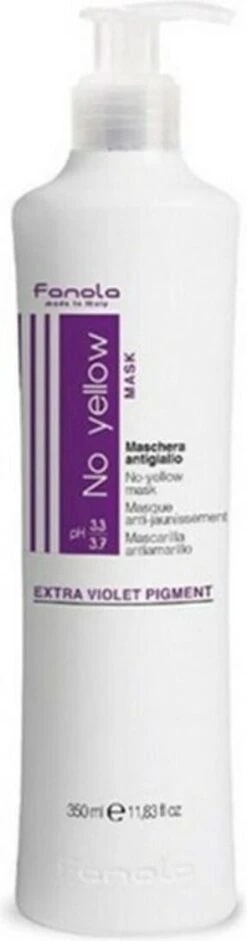 Fanola No Yellow Masker - Haarmasker - 350 Ml -Verzorgingsproducten Verkoop 315x1200 12