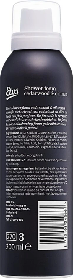 Etos Doucheschuim - Cedarwood & Oil - 2-in-1 - Mannen - 6 X 200 Ml -Verzorgingsproducten Verkoop 317x1200 3