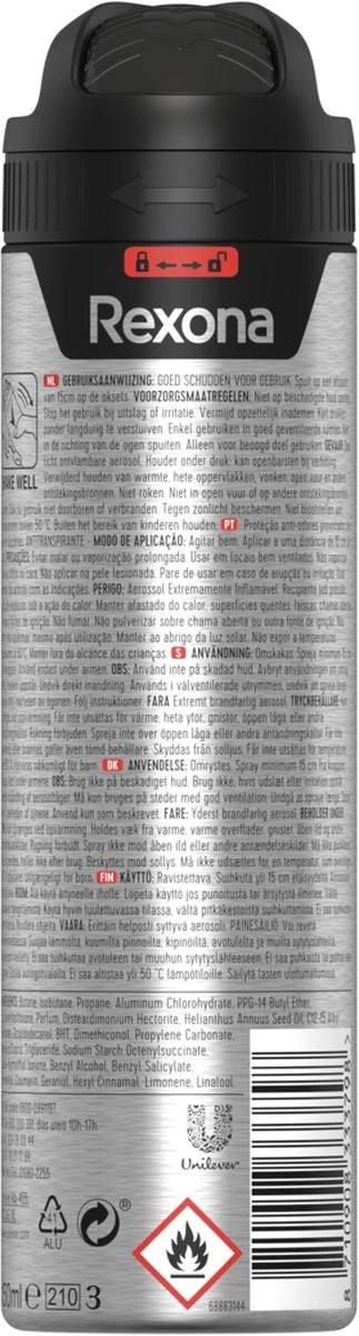 Rexona Men Active Shiel Deodorant - 6 X 150 Ml - Voordeelverpakking 9 Rexona Men Active Shiel Deodorant - 6 X 150 Ml - Voordeelverpakking - Afbeelding 7