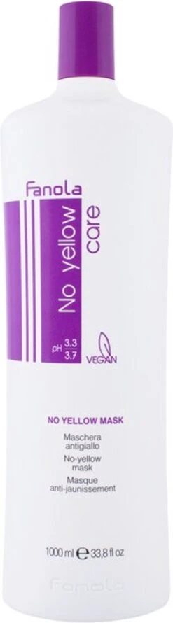 Fanola No Yellow Mask Cuidado Kur Haarmasker - 1000 Ml -Verzorgingsproducten Verkoop 333x1200 3