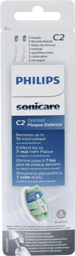 Philips Sonicare C2 Optimal Plaque Defence HX9022/10 - Opzetborstels - 2 Stuks 32 Philips Sonicare C2 Optimal Plaque Defence HX9022/10 - Opzetborstels - 2 Stuks -Verzorgingsproducten Verkoop 353x1200 4