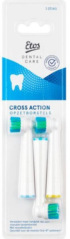Etos Opzetborstel Cross Action - 3 Stuks - Met Wisselindicator - Geschikt Voor De Meeste Oral-B® Systemen* 10 Etos Opzetborstel Cross Action - 3 Stuks - Met Wisselindicator - Geschikt Voor De Meeste Oral-B® Systemen* -Verzorgingsproducten Verkoop 354x1200 5