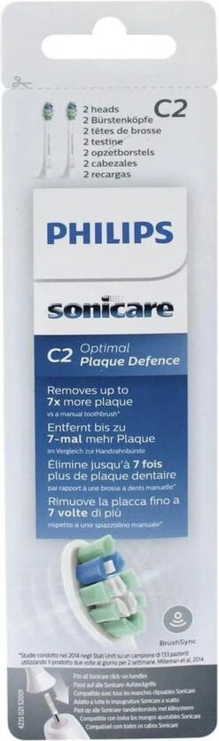 Philips Sonicare C2 Optimal Plaque Defence HX9022/10 - Opzetborstels - 2 Stuks 20 Philips Sonicare C2 Optimal Plaque Defence HX9022/10 - Opzetborstels - 2 Stuks -Verzorgingsproducten Verkoop 355x1200 7