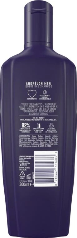 Andrélon Classic For Men Iedere Dag Shampoo - 6 X 300 Ml - Voordeelverpakking -Verzorgingsproducten Verkoop 391x1200 6