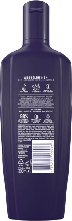 Andrélon Men Anti-Roos & Intens Fris Shampoo - 6 X 300 Ml - Voordeelverpakking 20 Andrélon Men Anti-Roos & Intens Fris Shampoo - 6 X 300 Ml - Voordeelverpakking -Verzorgingsproducten Verkoop 391x1200 8