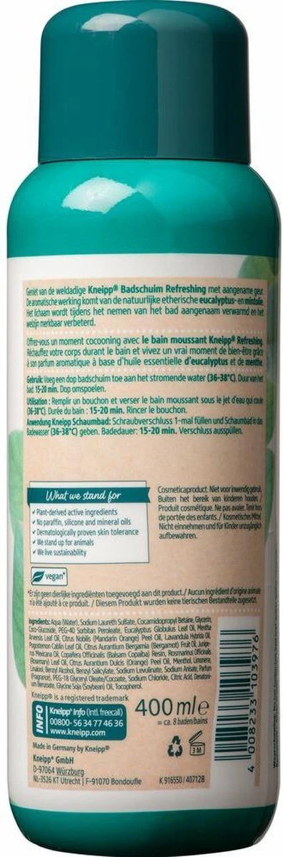 Kneipp Refreshing - Badschuim 7 Kneipp Refreshing - Badschuim - Afbeelding 5