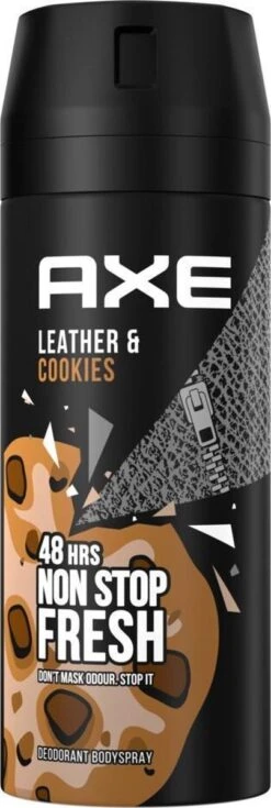 Axe Collision Leather & Cookies Bodyspray Deodorant - 6 X 150 Ml - Voordeelverpakking 24 Axe Collision Leather & Cookies Bodyspray Deodorant - 6 X 150 Ml - Voordeelverpakking -Verzorgingsproducten Verkoop 403x1200 3