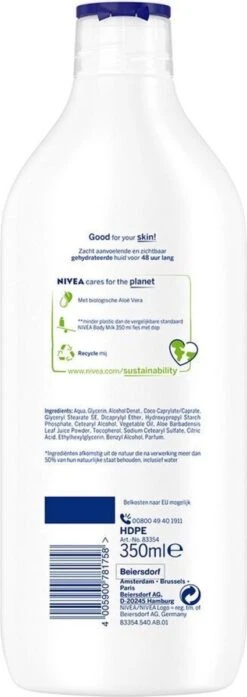 NIVEA Naturally Good Bio Aloë Vera Bodylotion - 350 Ml 10 NIVEA Naturally Good Bio Aloë Vera Bodylotion - 350 Ml -Verzorgingsproducten Verkoop 425x1200 2