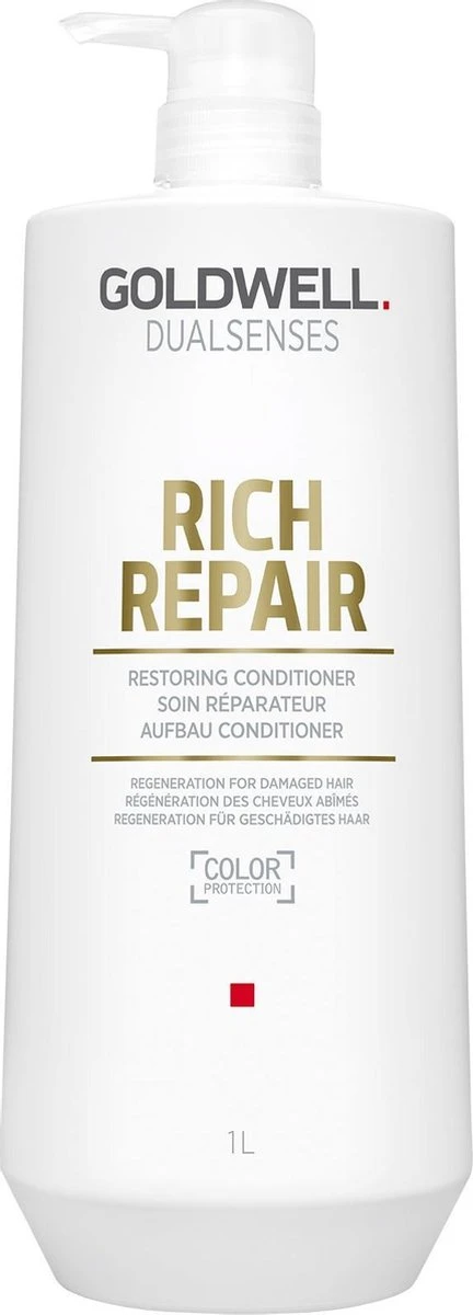 Goldwell - Dualsenses Rich Repair Anti Breakage Conditioner - 1000ml 3 Goldwell - Dualsenses Rich Repair Anti Breakage Conditioner - 1000ml