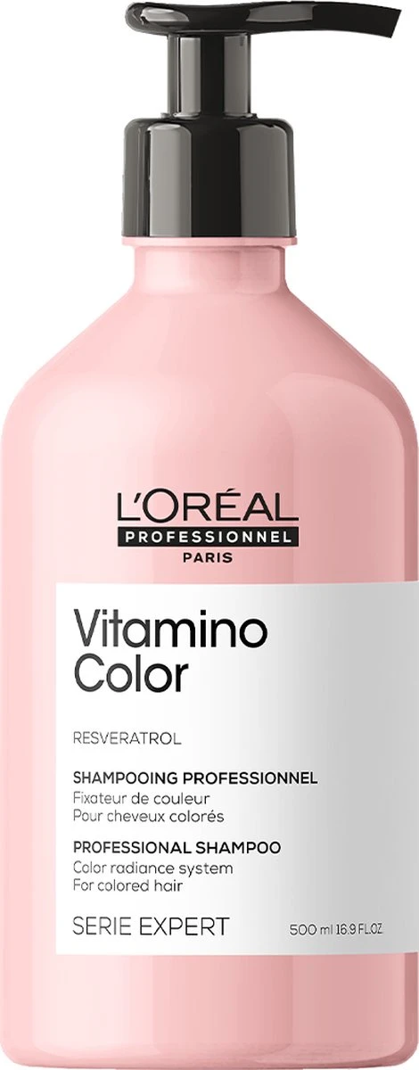 L’Oréal Professionnel Vitamino Color Shampoo – Kleurbeschermende Shampoo Voor Gekleurd Haar – Serie Expert – 500 Ml 3 L’Oréal Professionnel Vitamino Color Shampoo – Kleurbeschermende Shampoo Voor Gekleurd Haar – Serie Expert – 500 Ml