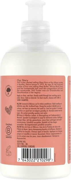 Shea Moisture Coconut & Hibiscus - Shampoo Conditioner & Curl Enhancing Smoothie - Curl & Shine Care Pakket Van 3 -Verzorgingsproducten Verkoop 477x1200 9