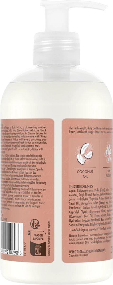 Shea Moisture Coconut & Hibiscus - Conditioner Curl & Shine - 384 Ml 11 Shea Moisture Coconut & Hibiscus - Conditioner Curl & Shine - 384 Ml - Afbeelding 9