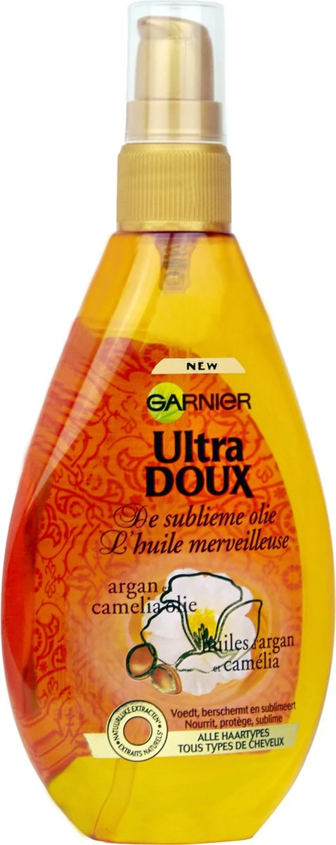Garnier Ultra Doux Sublieme Haarolie - 150 Ml - Droog Of Dof Haar 4 Garnier Ultra Doux Sublieme Haarolie - 150 Ml - Droog Of Dof Haar - Afbeelding 2