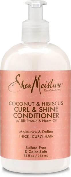 Shea Moisture Coconut & Hibiscus - Conditioner Curl & Shine - 384 Ml 16 Shea Moisture Coconut & Hibiscus - Conditioner Curl & Shine - 384 Ml -Verzorgingsproducten Verkoop 484x1200