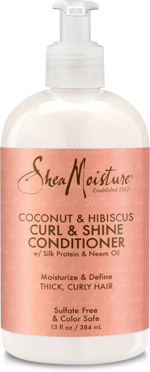 Shea Moisture Coconut & Hibiscus - Conditioner Curl & Shine - 384 Ml 8 Shea Moisture Coconut & Hibiscus - Conditioner Curl & Shine - 384 Ml - Afbeelding 6