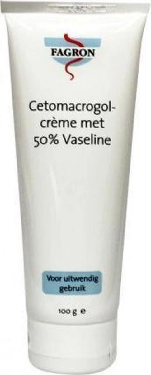 Merkloos Fagron Cetomacrogolcrème Met 50% Vaseline 100GR 3 Merkloos Fagron Cetomacrogolcrème Met 50% Vaseline 100GR