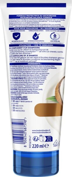 Head & Shoulders Intense Hydration - Anti-roos - Conditioner - Verhoogde Anti-roos Bescherming - 6 X 220ml -Verzorgingsproducten Verkoop 490x1200 8