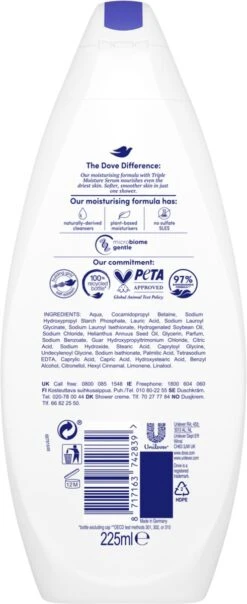 Dove Douchegel Deeply Nourishing - 6 X 225 Ml - Voordeelverpakking -Verzorgingsproducten Verkoop 491x1200 6