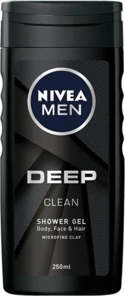 NIVEA MEN DEEP Clean Shower Gel - 6 X 250 Ml - Voordeelverpakking - Douchegel -Verzorgingsproducten Verkoop 508x1200 1