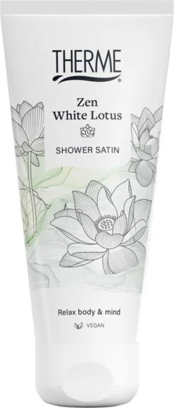 Therme Shower Satin Zen White Lotus 200 Ml -Verzorgingsproducten Verkoop 513x1200 1