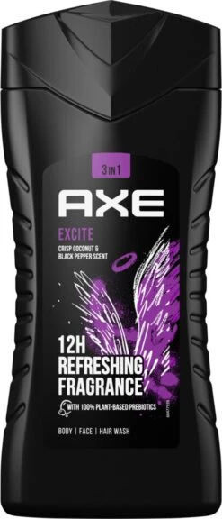 Axe Excite 3-in-1 Douchegel - 6 X 250 Ml - Voordeelverpakking 16 Axe Excite 3-in-1 Douchegel - 6 X 250 Ml - Voordeelverpakking -Verzorgingsproducten Verkoop 515x1200 2