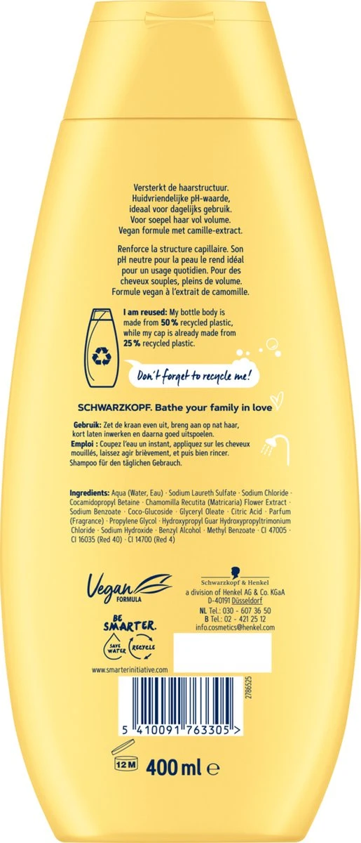 Schwarzkopf Elke Dag Shampoo 5x 400ml 5 Schwarzkopf Elke Dag Shampoo 5x 400ml - Afbeelding 3