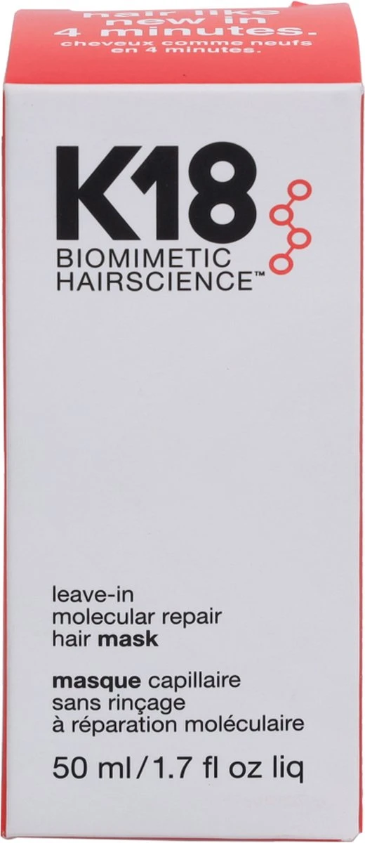 K18 - Hair Leave-in Molecular Repair Mask - 50ml 5 K18 - Hair Leave-in Molecular Repair Mask - 50ml - Afbeelding 3