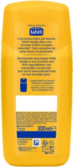 Tahiti Vanille Douchegel 4 X 300ml - Voordeelverpakking -Verzorgingsproducten Verkoop 525x1200 1