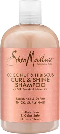 Shea Moisture Coconut & Hibiscus - Shampoo Curl & Shine - Krullend Haar - 384 Ml -Verzorgingsproducten Verkoop 538x1200 2