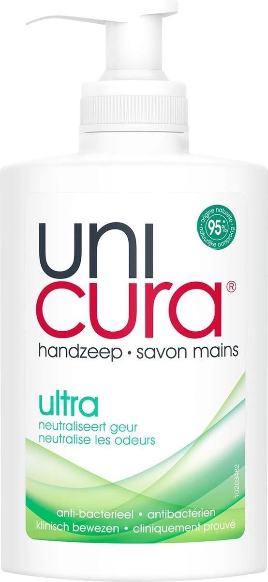 Unicura Ultra Antibacteriële Vloeibare Handzeep - 6 X 250 Ml - Voordeelverpakking 7 Unicura Ultra Antibacteriële Vloeibare Handzeep - 6 X 250 Ml - Voordeelverpakking - Afbeelding 5