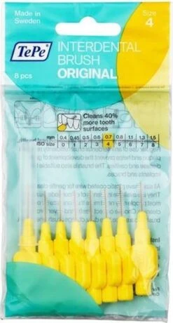 TePe Origineel Geel - 0,7mm - 8 Stuks - Rager 10 TePe Origineel Geel - 0,7mm - 8 Stuks - Rager -Verzorgingsproducten Verkoop 645x1200 2