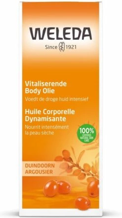 Weleda Duindoorn Vitaliserende Body Olie -Verzorgingsproducten Verkoop 674x1200 1
