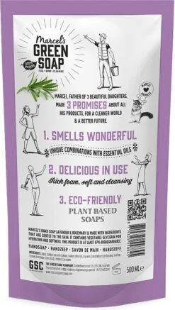Marcel's Green Soap Handzeep Navulling Lavendel & Rosemarijn - 500 Ml -Verzorgingsproducten Verkoop 679x1200