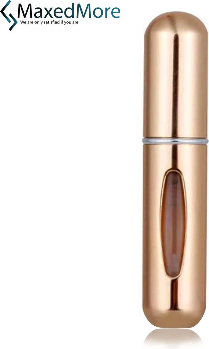Merkloos Mini Parfum Flesje - Goud - Lipstick Formaat - Navulbare Parfum Verstuiver 3 Merkloos Mini Parfum Flesje - Goud - Lipstick Formaat - Navulbare Parfum Verstuiver