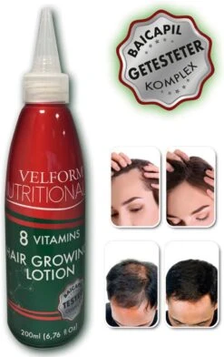 Velform Nutritionals - Met BAICAPIL™ - Haarserum - Anti-Haaruitval - Haargroei - Serum Voor Haargroei - Biotine - Haaruitval Behandeling - Haarverzorging - 200 Ml -Verzorgingsproducten Verkoop 757x1200 2