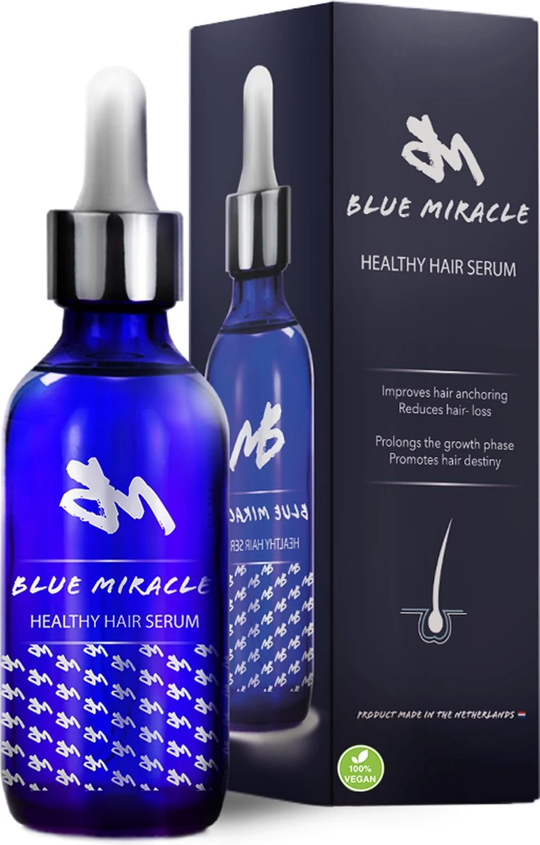 Blue Miracle Haarserum – Serum – Haargroei Serum – Haaruitval - 100% Vegan – 100 ML 3 Blue Miracle Haarserum – Serum – Haargroei Serum – Haaruitval - 100% Vegan – 100 ML