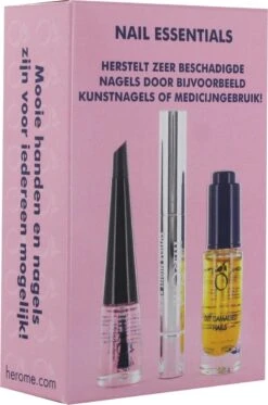 Herome 3 In 1 Manicure Nagelverzorging Set – Beschadigde Nagels – Nagelriemolie, Nagelriemcrème En Nagelverharder -Verzorgingsproducten Verkoop 795x1200