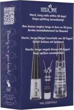 Herome 3 In 1 Manicure Nagelverzorging Set Blauw – Nagelset Voor Beschadigde Nagels - Nagelverharder, Nagellakremover En Nagelriemcreme - Set Van 3 -Verzorgingsproducten Verkoop 813x1200 1
