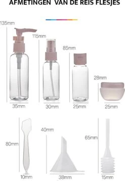 YONO Reisflesjes Set - Navulbare Reisflacons In Verschillende Maten Met Toilettas - Spray Flesjes En Cosmetica Potjes Voor Handbagage Vliegtuig -Verzorgingsproducten Verkoop 829x1200