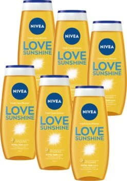 NIVEA Love Sunshine Douchegel - 6 X 250 Ml - Voordeelverpakking
