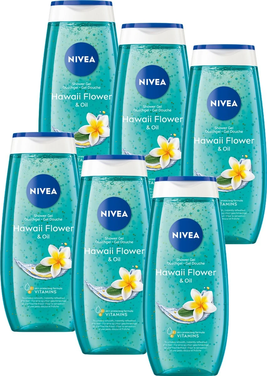 NIVEA Frangipani & Oil Douchegel - 6 X 250 Ml - Voordeelverpakking 3 NIVEA Frangipani & Oil Douchegel - 6 X 250 Ml - Voordeelverpakking