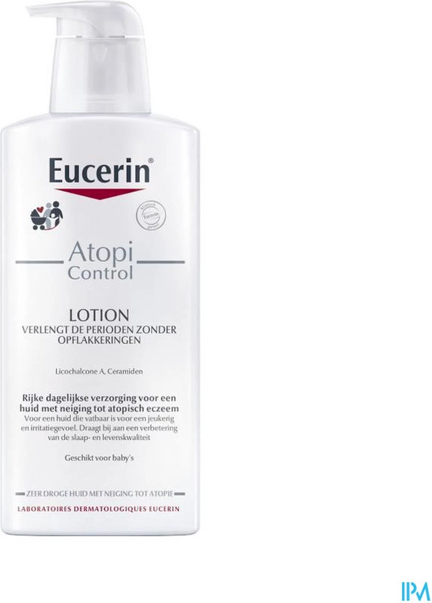 Eucerin AtopiControl Body Care Lotion 12% Omega - Bodylotion - 400 Ml 6 Eucerin AtopiControl Body Care Lotion 12% Omega - Bodylotion - 400 Ml - Afbeelding 4