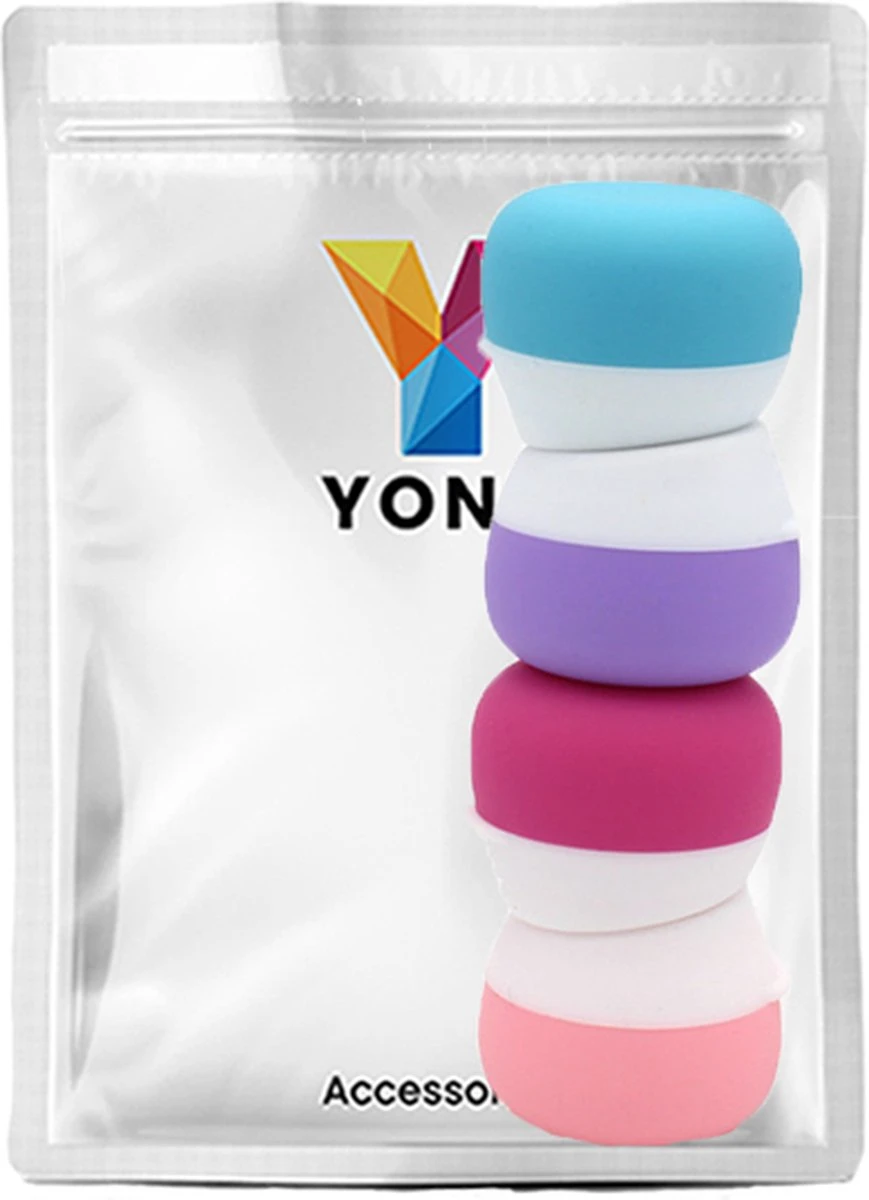 YONO Reis Cosmetica Potjes - Lege Potjes Met Deksel - Zalfpotjes - Siliconen Reisflesjes Set Handbagage - Reisflacons Navulbaar - 4 Stuks - 10 ML 8 YONO Reis Cosmetica Potjes - Lege Potjes Met Deksel - Zalfpotjes - Siliconen Reisflesjes Set Handbagage - Reisflacons Navulbaar - 4 Stuks - 10 ML - Afbeelding 6
